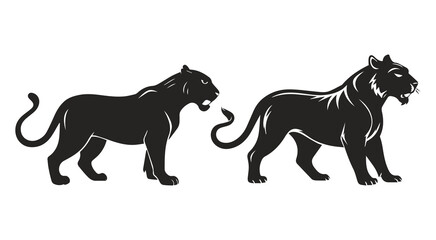 Simple Tiger Silhouette