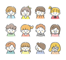 様々な子供のイラスト