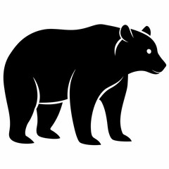 Bear silhouette vector illustration