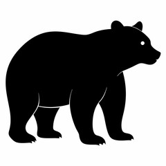 Bear silhouette vector illustration