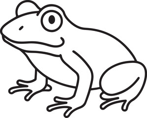 Frog Icon Silhouette Vector Graphics Illustration Design