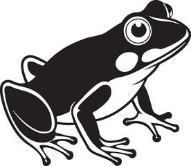 Frog Icon Silhouette Vector Graphics Illustration Design