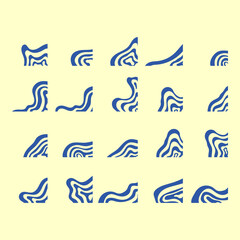 Abstract Wavy Corner