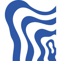 Abstract Wavy Corner