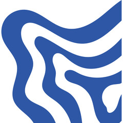 Abstract Wavy Corner