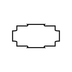 Vintage frame vector icon. Tag illustration sign. label symbol.