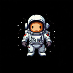 astronaut on black