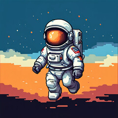 astronaut in space
