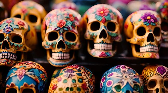 Mexican skull and bones