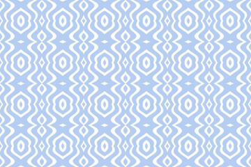 Abstract Seamless Geometric Light Blue and White Pattern.
