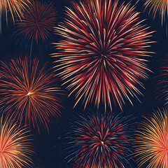 Obraz premium fireworks in the night sky