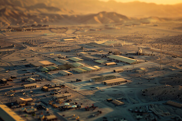 Military base aerial view
