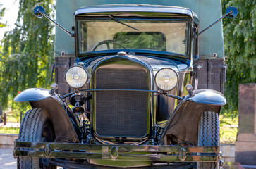 vintage car of the times of the soviet union