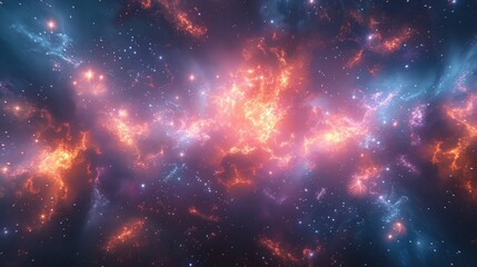 Naklejka premium American Colorful fireworks explode against a dark night sky, celebrating a summer holiday