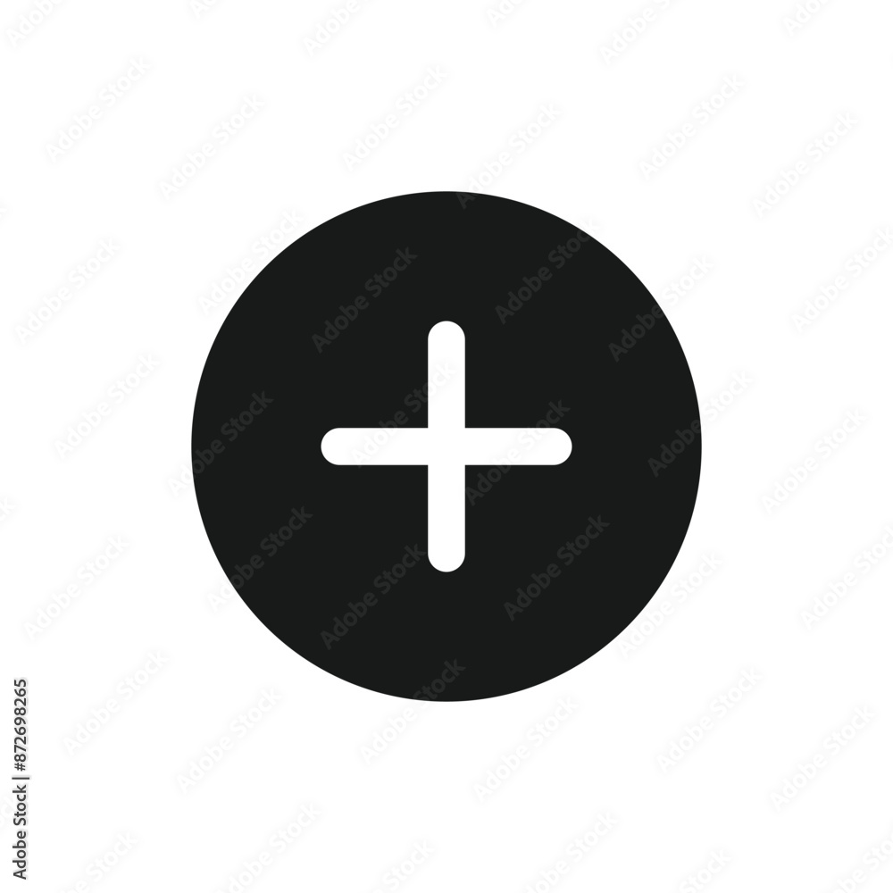 Poster add new icon button.create icon symbol. vector illustration
