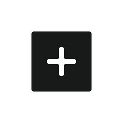 Obraz premium New, Plus, Add icon button.Create icon symbol. Vector illustration