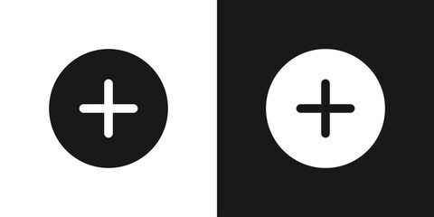 Obraz premium Add new icon button set.Create icon symbol. Vector illustration