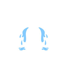 illustration of cartoon tears dripping