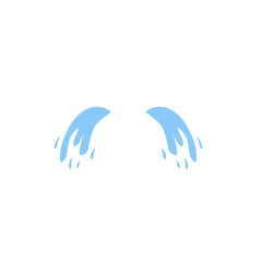 Obraz premium illustration of cartoon tears dripping