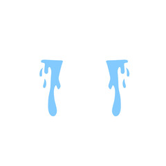 illustration of cartoon tears dripping