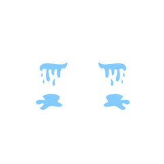 illustration of cartoon tears dripping