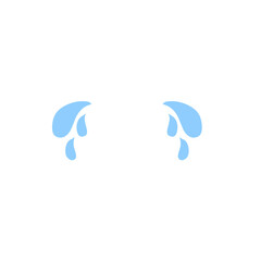 illustration of cartoon tears dripping