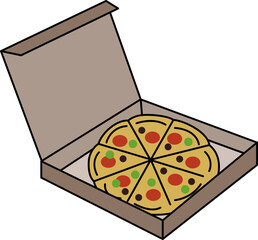 Pizza illustration