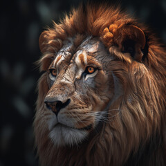 Naklejka premium lion