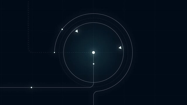Abstract Circle and line HUD technological futuristic elements.particle data background future design.