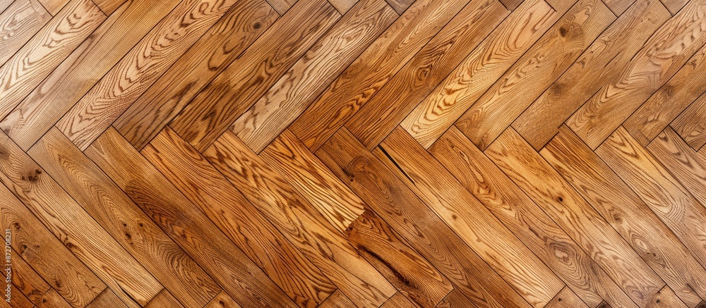 Poster seamless oak laminate parquet floor texture background. with copy space image. place for adding text
