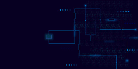Vectors Abstract connecting lines and dots., Social networking, network connection and global communication technology background