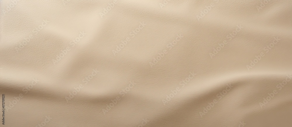Poster close-up view of a light beige matte suede background showcasing a seamless sand leather texture, id