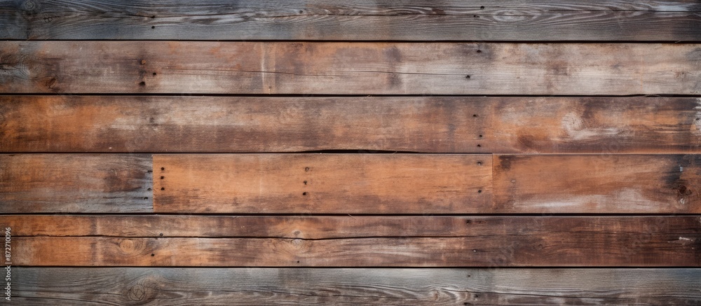 Poster copy space image of a weathered horizontal plank wall provides a rustic backdrop.