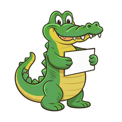 Fototapeta premium cartoon crocodile cartoon