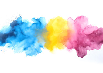Colorful Abstract Watercolor Smoke Cascade Background