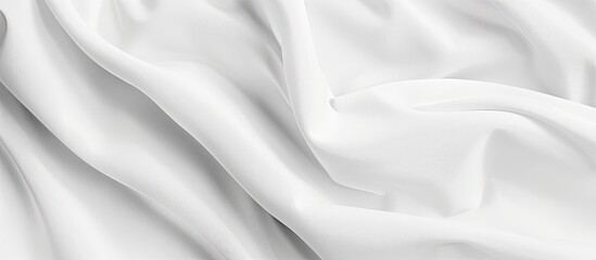Obraz premium White jersey fabric texture background, sports wear. Copy space image. Place for adding text or design