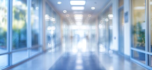 Blurred office space background. Blurry photo of office