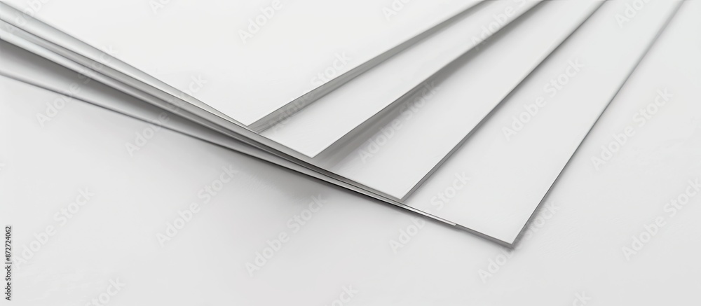 Aufkleber blank sheets of paper available for use as a copy space image.
