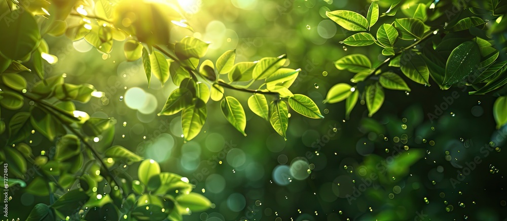 Poster beautiful nature-themed abstract background with copy space image.