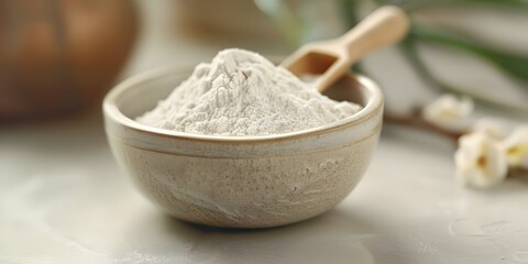 Capturing the Essence Product Photography of White Kava Kava Powder for Natural Wellness Products. Concept Product Photography, White Kava Kava Powder, Natural Wellness Products, Essence Capturing