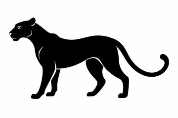 silhouette of a lion , cheetah vector illustration, cheetah silhouette, animal silhouette isolated vector Illustration, png, Funny cute cheetah, Jumping cartoon Pats