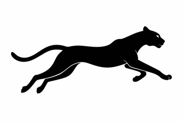 silhouette of a lion , cheetah vector illustration, cheetah silhouette, animal silhouette isolated vector Illustration, png, Funny cute cheetah, Jumping cartoon Pats