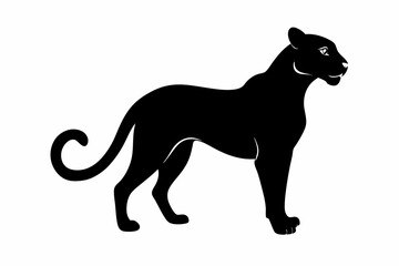 silhouette of a lion , cheetah vector illustration, cheetah silhouette, animal silhouette isolated vector Illustration, png, Funny cute cheetah, Jumping cartoon Pats