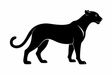 silhouette of a lion , cheetah vector illustration, cheetah silhouette, animal silhouette isolated vector Illustration, png, Funny cute cheetah, Jumping cartoon Pats