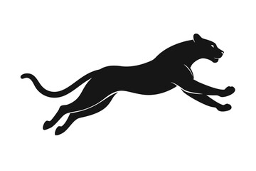 silhouette of a lion , cheetah vector illustration, cheetah silhouette, animal silhouette isolated vector Illustration, png, Funny cute cheetah, Jumping cartoon Pats