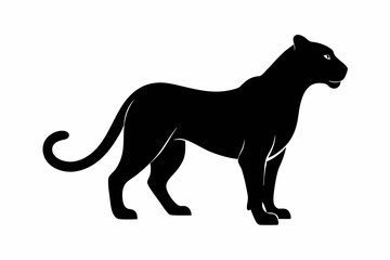 silhouette of a lion , cheetah vector illustration, cheetah silhouette, animal silhouette isolated vector Illustration, png, Funny cute cheetah, Jumping cartoon Pats