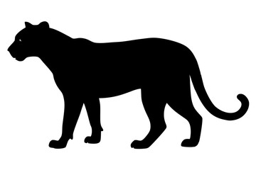silhouette of a lion , cheetah vector illustration, cheetah silhouette, animal silhouette isolated vector Illustration, png, Funny cute cheetah, Jumping cartoon Pats