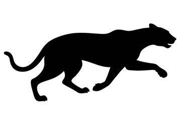 silhouette of a lion , cheetah vector illustration, cheetah silhouette, animal silhouette isolated vector Illustration, png, Funny cute cheetah, Jumping cartoon Pats