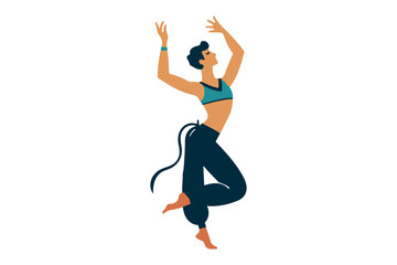 Dancer vector illustration free download