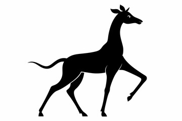 silhouette of a goat , goat vector illustration, goat silhouette, animal silhouette isolated vector Illustration, png, Funny cute goat, Jumping cartoon Pats